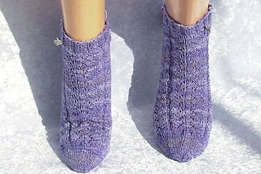 Sockenmuster verzweigt - Stricken