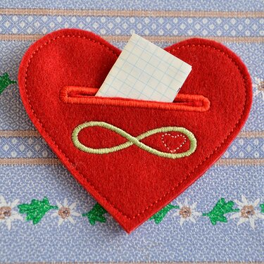 Stickdatei ITH Botschaft des Herzens für den 10x10 Rahmen - Sticken