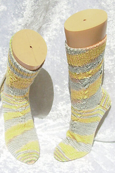 Sockenmuster Kettenglieder - Stricken