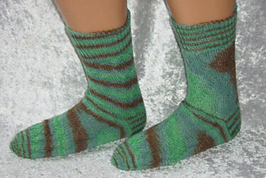 Sockenmuster Schlüsselloch - Stricken