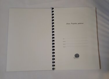 Druckvorlage - Projektbuch Handarbeiten DIN A4 - Basteln