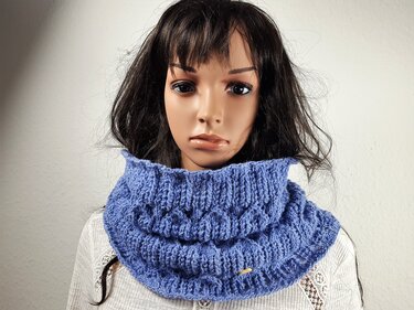 102 Strickanleitung Schal Schlauchschal Häuser - Bild 5