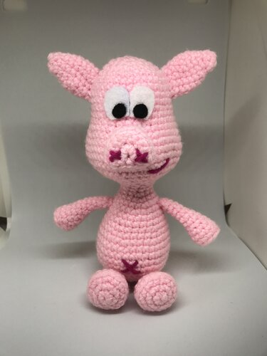 Häkelanleitung Schwein Fridolin