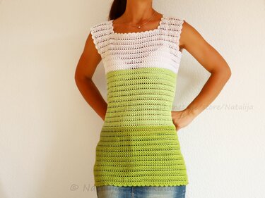 Luftige Tunika in Gr. 32-50 aus Baumwollgarn - perfekt für Sommer - Bild 10