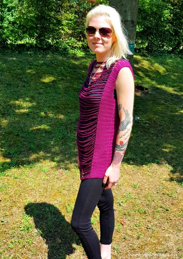 Häkelanleitung für ärmelloses Top in allen Größen - 2 Tragevarianten | Häkeltop FRONT#BACK Marina