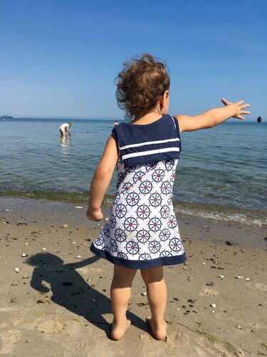 E-Book Matrosenkleid Enie Gr. 80-128 inkl. Anker-Plott/Appli - Bild 4