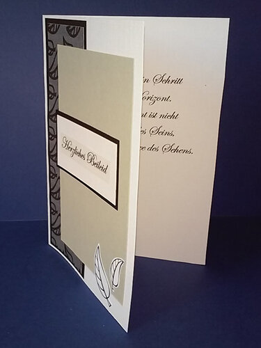 Kondolenzkarten - Druckdateien für Papier, Schriftzüge, Gedichte und A6-Karten - Basteln