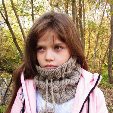 Knitted pattern hat / scarf, size for toddler, child, adult - Knitting