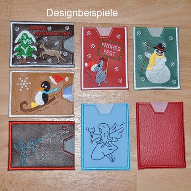 ITH Stickdateien Geschenkkarten Weihnacht für den 10x10 Rahmen - Sticken