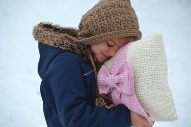 - HAILY - Geschenkkissen häkeln Weihnachtsgeschenk, Kissen, Deko, Geburt, jedes Material anzupassen
