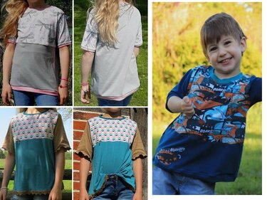 Nähanleitung Schnittmuster E-Book Shirt SOLO-VARIO 110/116 - 170/176