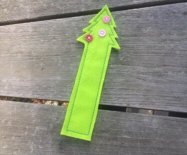 Lesezeichen Tannenbaum Stickdatei ♥ ITH 13x18 - Sticken