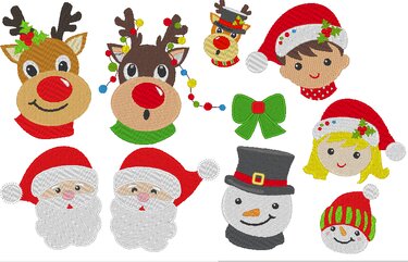 Weihnachten Stickdatei - Sticken