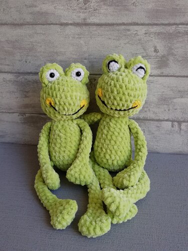 Häkelanleitung Kuscheltier Frosch aus Kuschelwolle - Bild 7