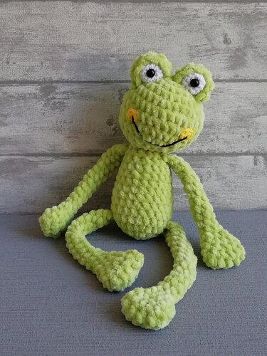 Häkelanleitung Kuscheltier Frosch aus Kuschelwolle - Bild 9