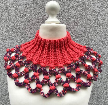 Kragen  „Funky DOTS“ - Häkeln