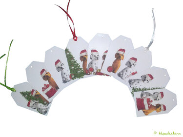 Doggies 01 Christmas gift tags template+instructions - Crafts