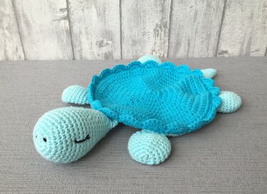 Crochet Pattern Snuggly Blanket Turtle