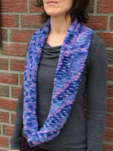Strickanleitung für Loopschal "Blaue Stunde" - Bild 7