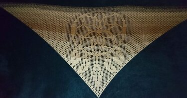 Motivtuch "Dreamcatcher", Dreieckstuch, Häkelanleitung - Bild 3