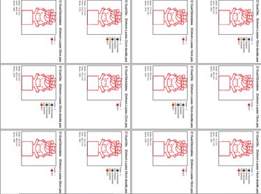 Stickdatei Redwork Geburtstags Einhorn - Sticken