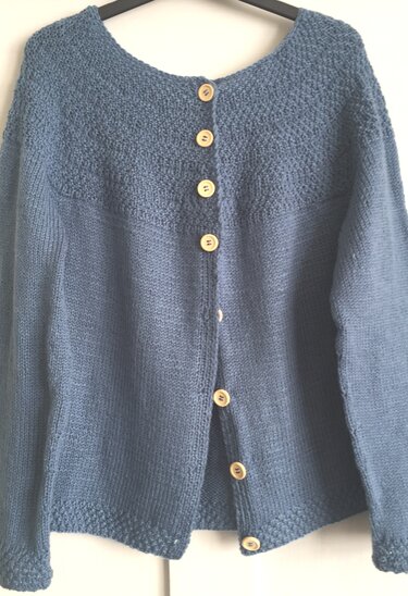 Pattern PDF - Top Down Raglan RVO Circular Round Yoke Ladies Cardigan Jacket Classic - Knitting