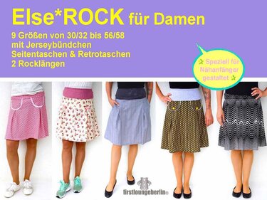Else.ROCK Faltenrock in 2 Längen - in 9 Größen 30/32 bis 56/58 - Nähanleitung mit Schnittmuster von firstloungeberlin - Bild 14