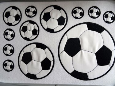 Stickdatei Fussball - Sticken