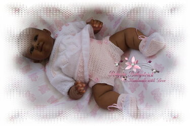 Strickanleitung f&uuml;r Baby's u. Reborns Modell stephanie Gr. 46 - 48 3-teilig - Bild 7