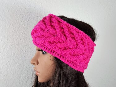 120 Strickanleitung Stirnband Spiralzopf - Bild 2