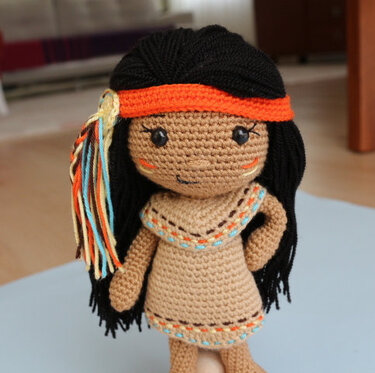 Pattern Venona - Native American Girl - Crochet