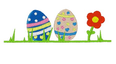✿ Ostern ✿ Stickdatei Hase Schmetterling Ei - Sticken