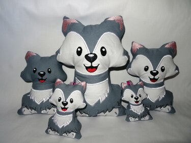 Stickdatei Wolf Hund Ith alle Größen - Sticken