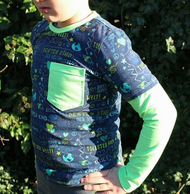 "Super-Basics"  Shirt-Baukasten Gr. 92-164 Nähen Schnittmuster A4 A0 Beamer - Bild 2