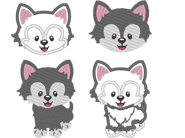 Stickdatei Wolf - Sticken