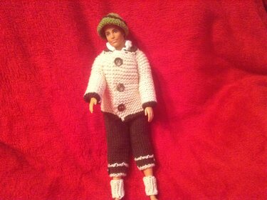 Strickanleitung Trachtenoutfit Modepuppe 30 cm