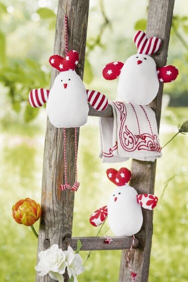 Jersey-Henne mit Eiern - Nähen