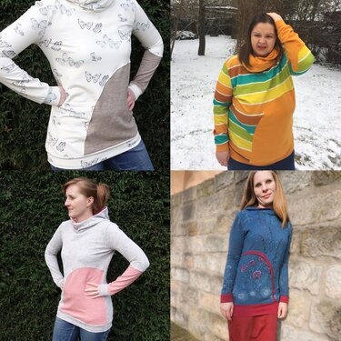 E-Book Räubärhoodie Damen Gr. S-XXL Nähanleitung und Schnittmuster