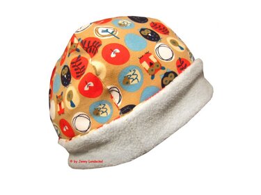 Winter Wende-Beanie, Schnittmuster und Nähanleitung