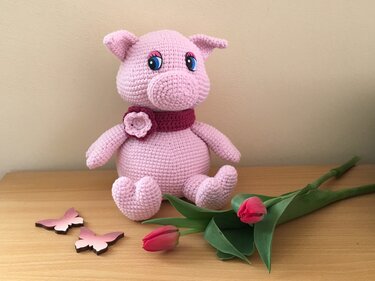 Häkelanleitung Sparschwein Louise