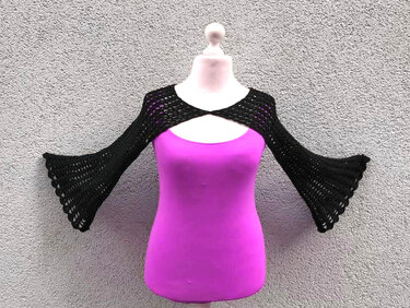 Oberarme "ADE" Trompetennärmel - Häkeln