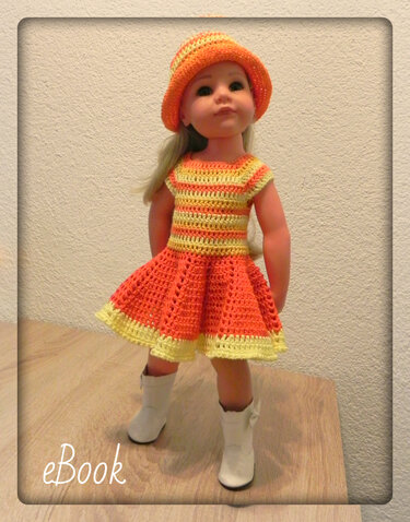 Crochet pattern Dolloutfit "Dear Hannah" (for 18 inch / 45-50 cm dolls ) - Image 5