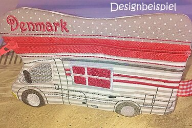 Stickdateien ITH Camping Skandinavien für den 13x18 Rahmen - Sticken