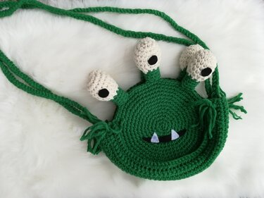 Häkelanleitung Monstertasche, Tiertasche, Kindertasche