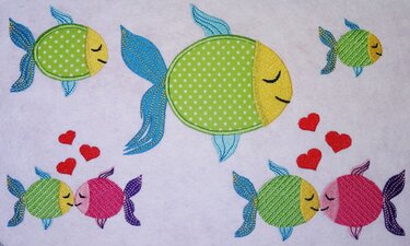 Fisch Stickdatei - Sticken