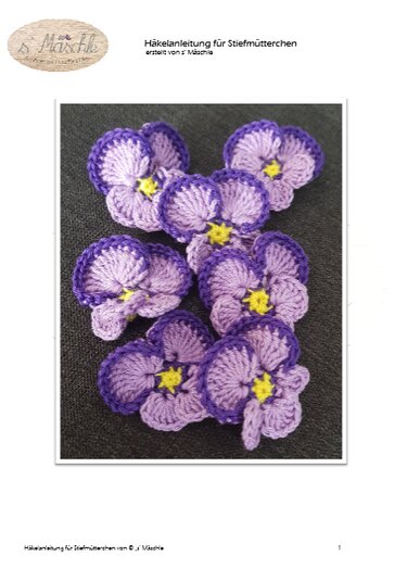 Häkelanleitung "Stiefmütterchen"
