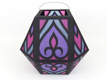 St. Martins-Laterne mit orientalischem Muster – Bastelanleitung und Vorlage