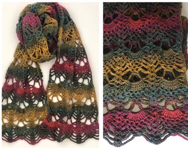 Pineapple Scarf Pattern - Crochet