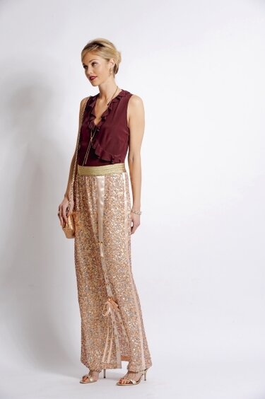 Langer Paillettenrock - Bild 2