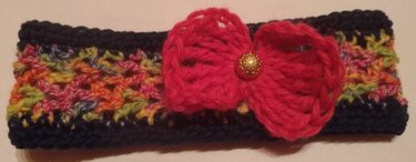 Stirnband für Babies, geeignet für Kopfumfang von 30 - 35 cm - Häkeln